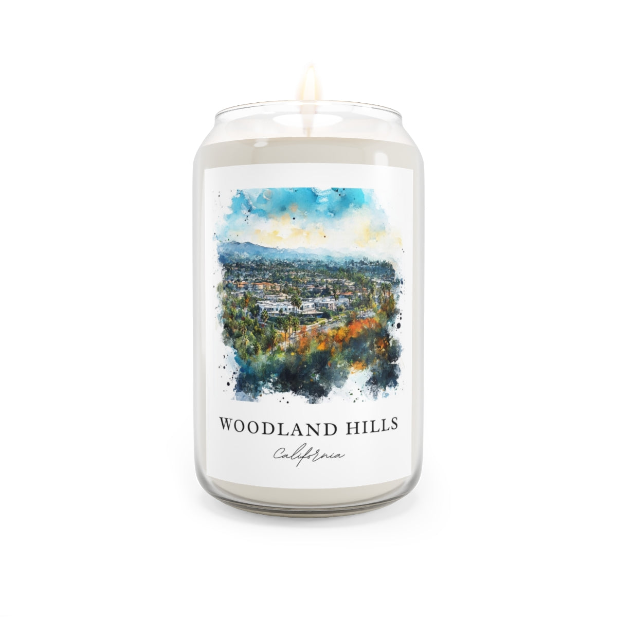 Woodland Hills, California scented soy candle