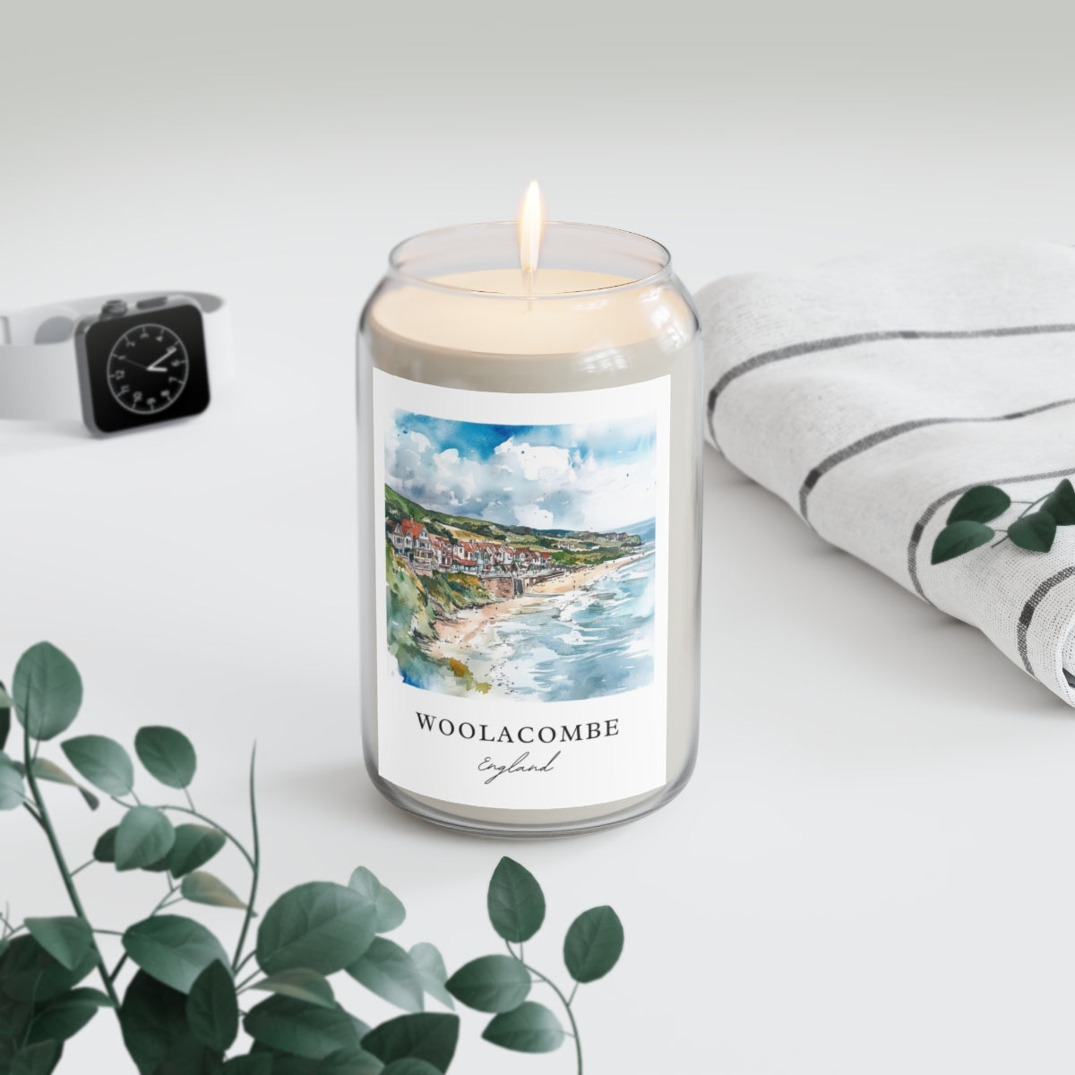 Woolacombe, England scented soy candle
