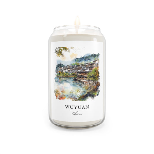 Wuyuan, China scented soy candle