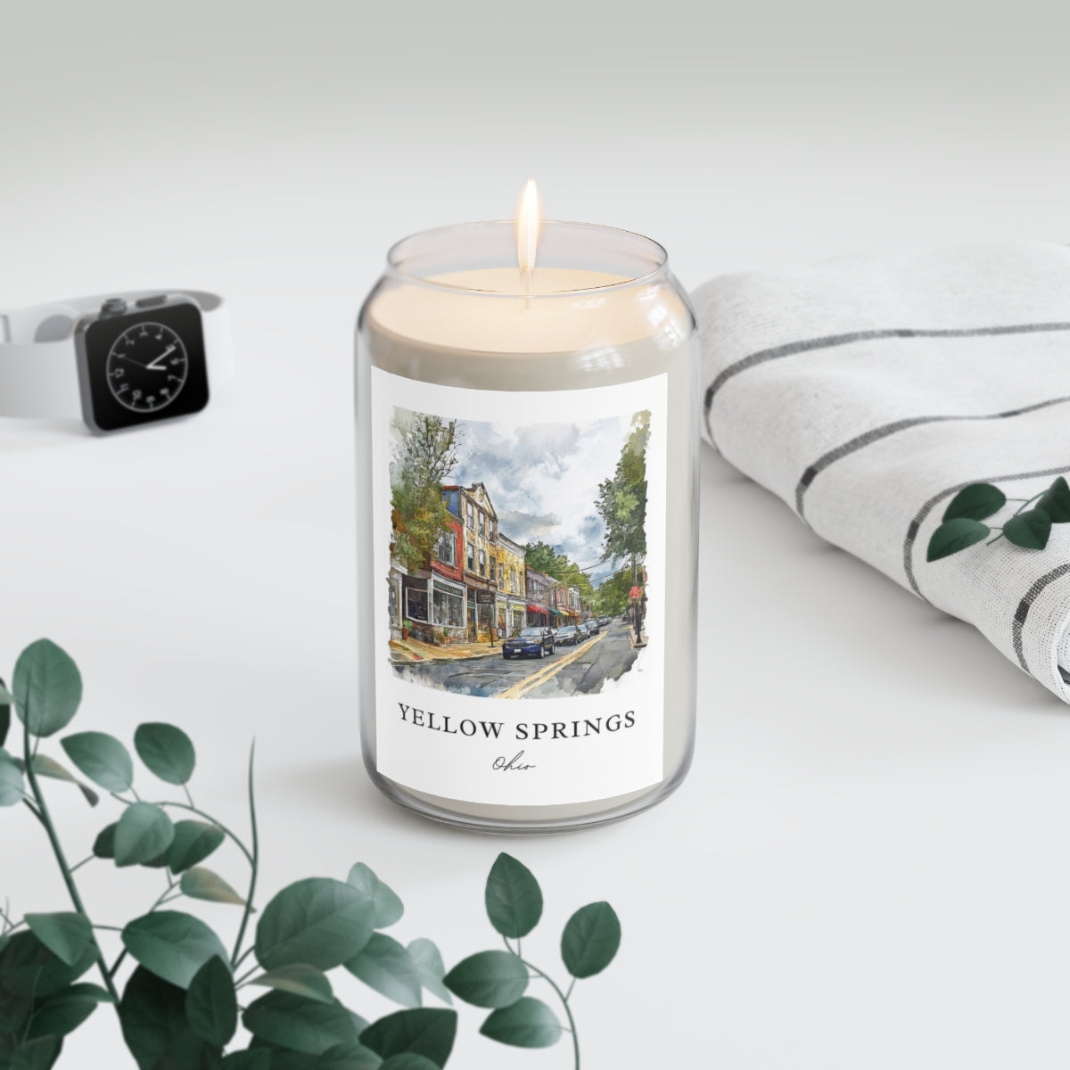 Yellow Springs, Ohio scented soy candle