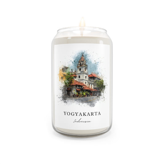 Yogyakarta, Indonesia scented soy candle