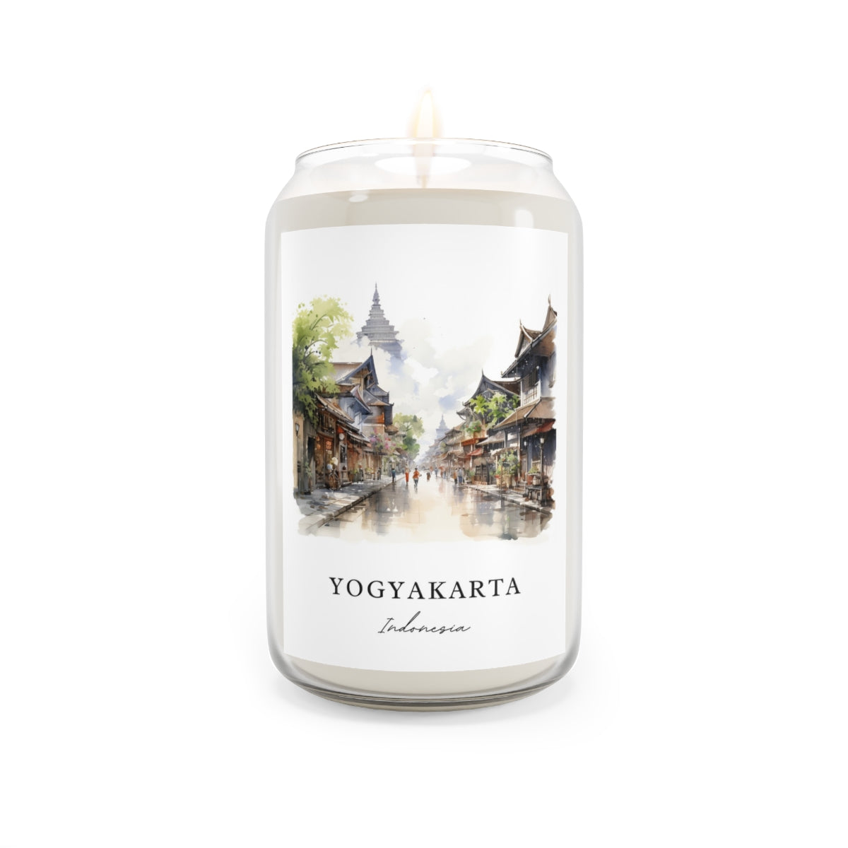 Yogyakarta, Indonesia scented soy candle