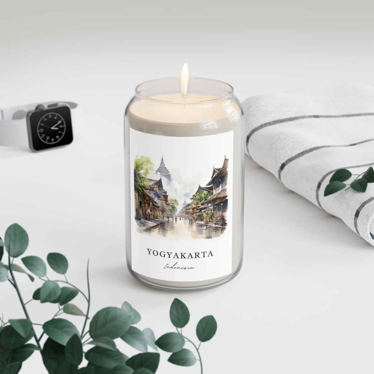Yogyakarta, Indonesia scented soy candle