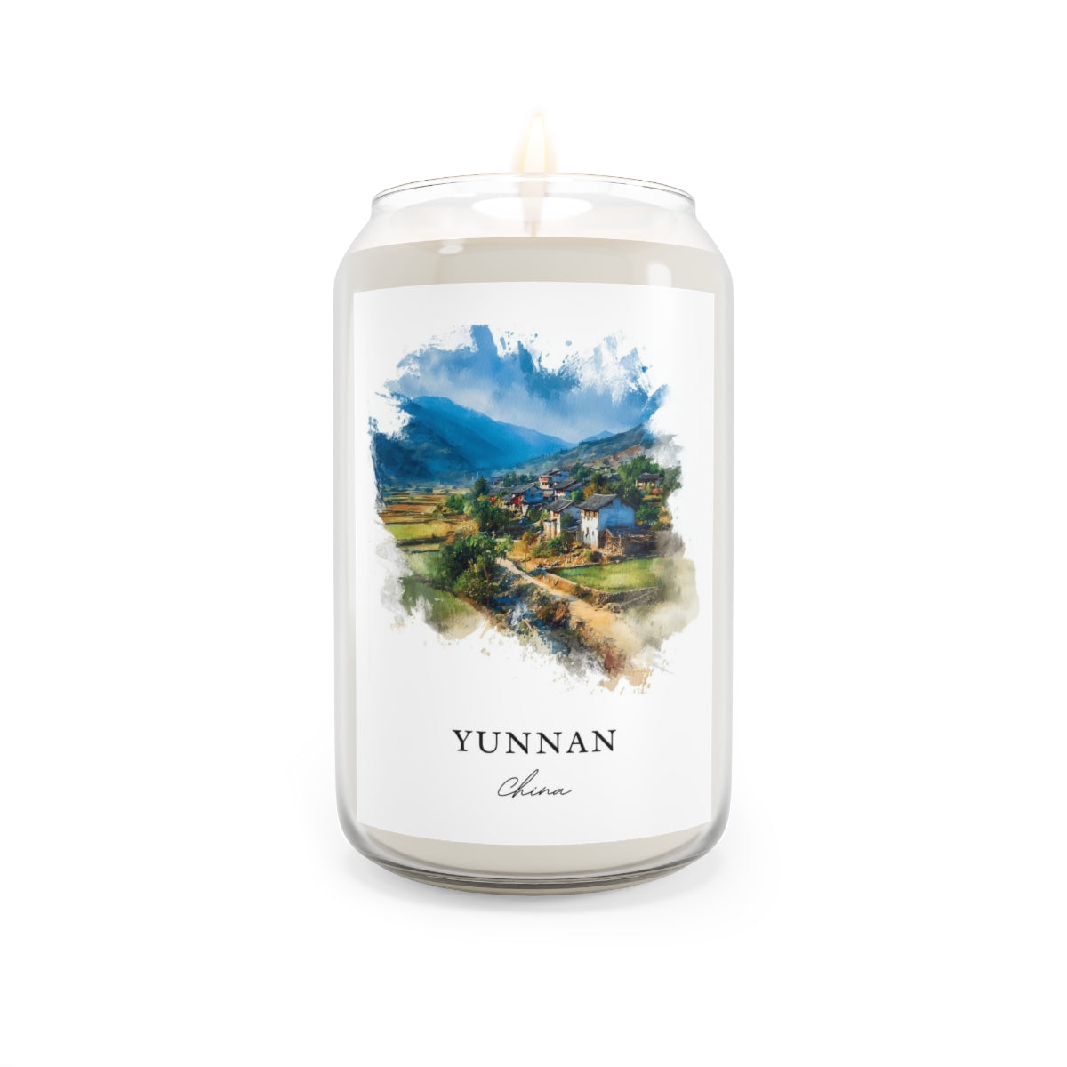 Yunnan, China scented soy candle