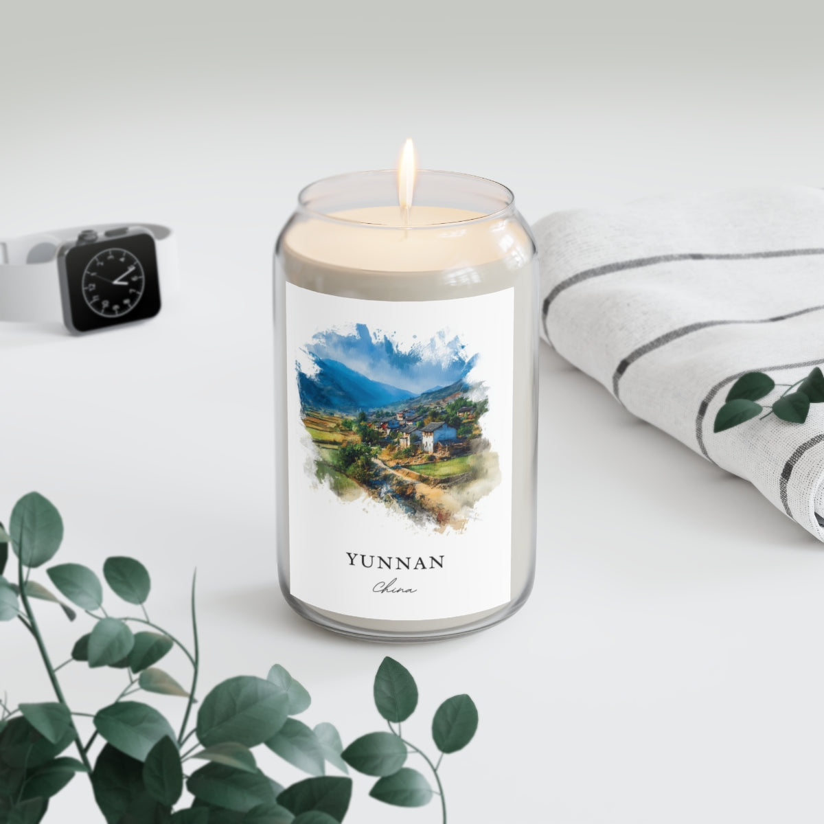 Yunnan, China scented soy candle