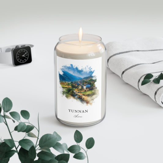 Yunnan, China scented soy candle