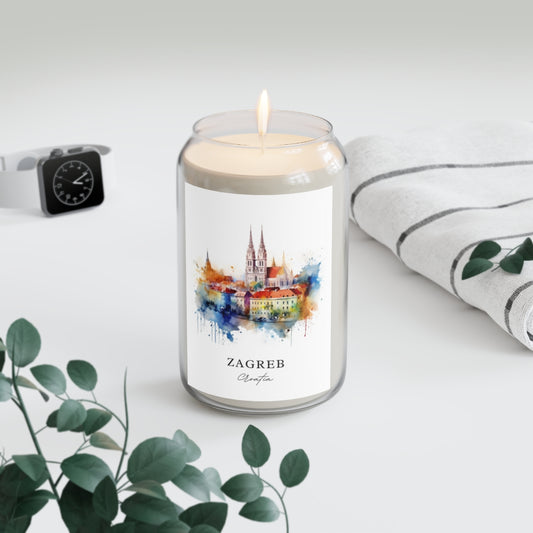 Zagreb, Croatia scented soy candle
