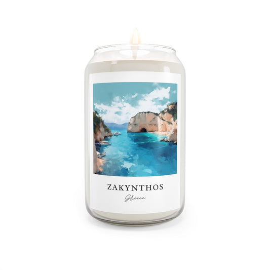 Zakynthos, Greece scented soy candle