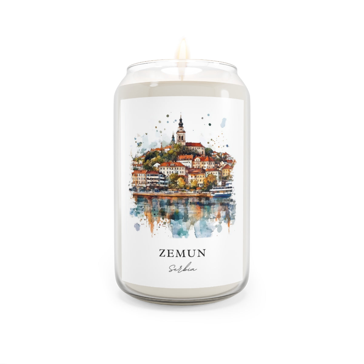 Zemun, Serbia scented soy candle