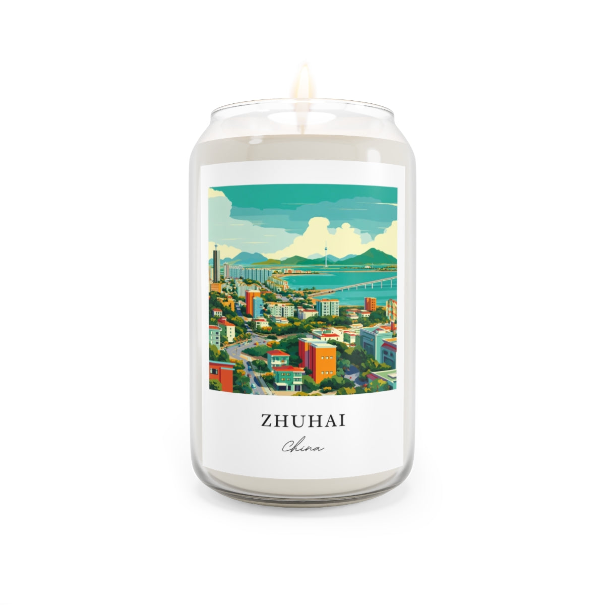Zhuhai, China scented soy candle