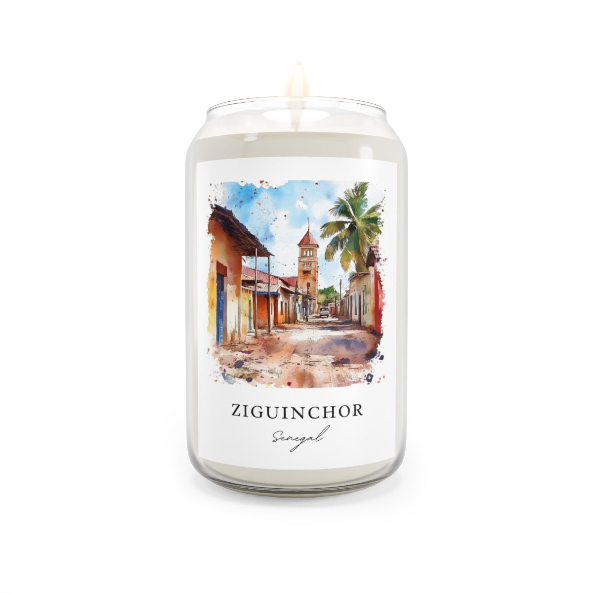Ziguinchor, Senegal scented soy candle