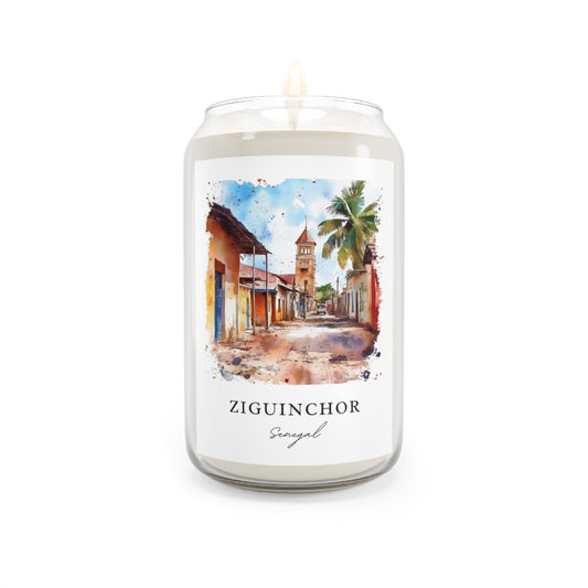 Ziguinchor, Senegal scented soy candle
