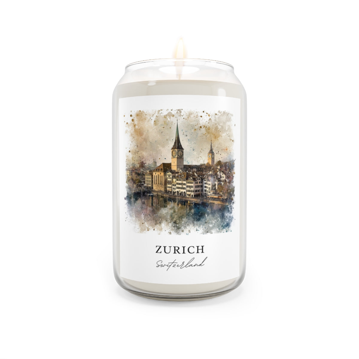 Zurich, Switzerland scented soy candle