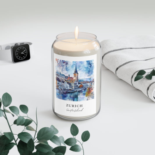 Zurich, Switzerland scented soy candle
